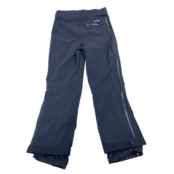 L.L. Bean Mens Black Snow Pants Adjustable Waist All-Weather Insulated Sz M - Picture 2 of 10